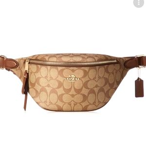 Coach Signature Monogram Belt Bag